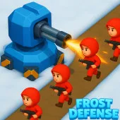 Frost Defense Gameplay-Screenshot mit Pokemon, die eine Route verteidigen