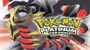 Pokemon Platinum Version Gameplay-Screenshot mit Pokemon, die eine Route verteidigen